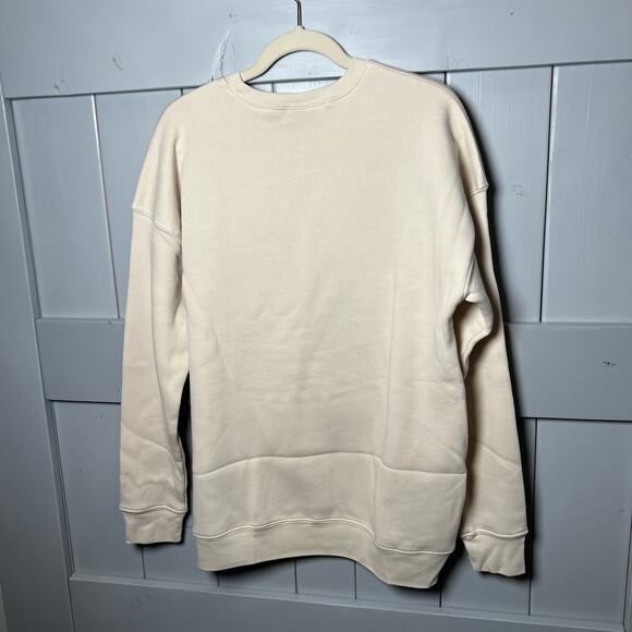Oat Collective Beach Life Cream Graphic Sweatshirt L NEW - Picture 4 of 5